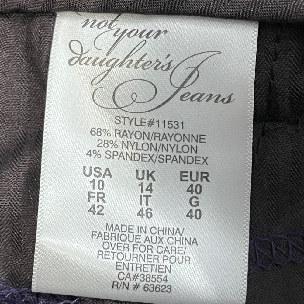 NYDJ‎ STRAIGHT LEG PONTE KNIT PANTS *11531 SZ 10 - Picture 5 of 7
